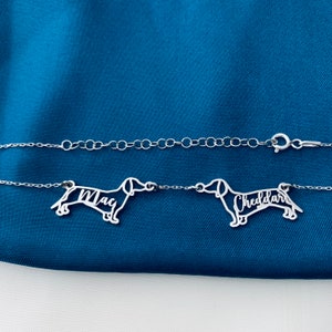 Multiple Dog Necklace, Custom Dog Necklace, Dog Necklace for Woman, Dog Memorial Necklace, Multiple dogs on one chain, Dog name necklace,