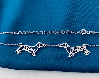 Multiple Dog Necklace, Custom Dog Necklace, Dog Necklace for Woman, Dog Memorial Necklace, Multiple dogs on one chain, Dog name necklace,