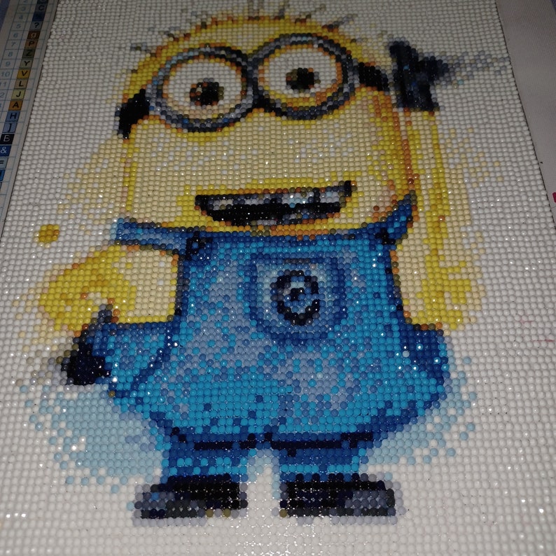 Completed Minion 3D Diamond Painting Minion Painting With Diamonds