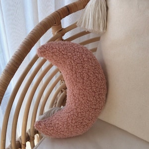 Teddy Pink Moon Pillow