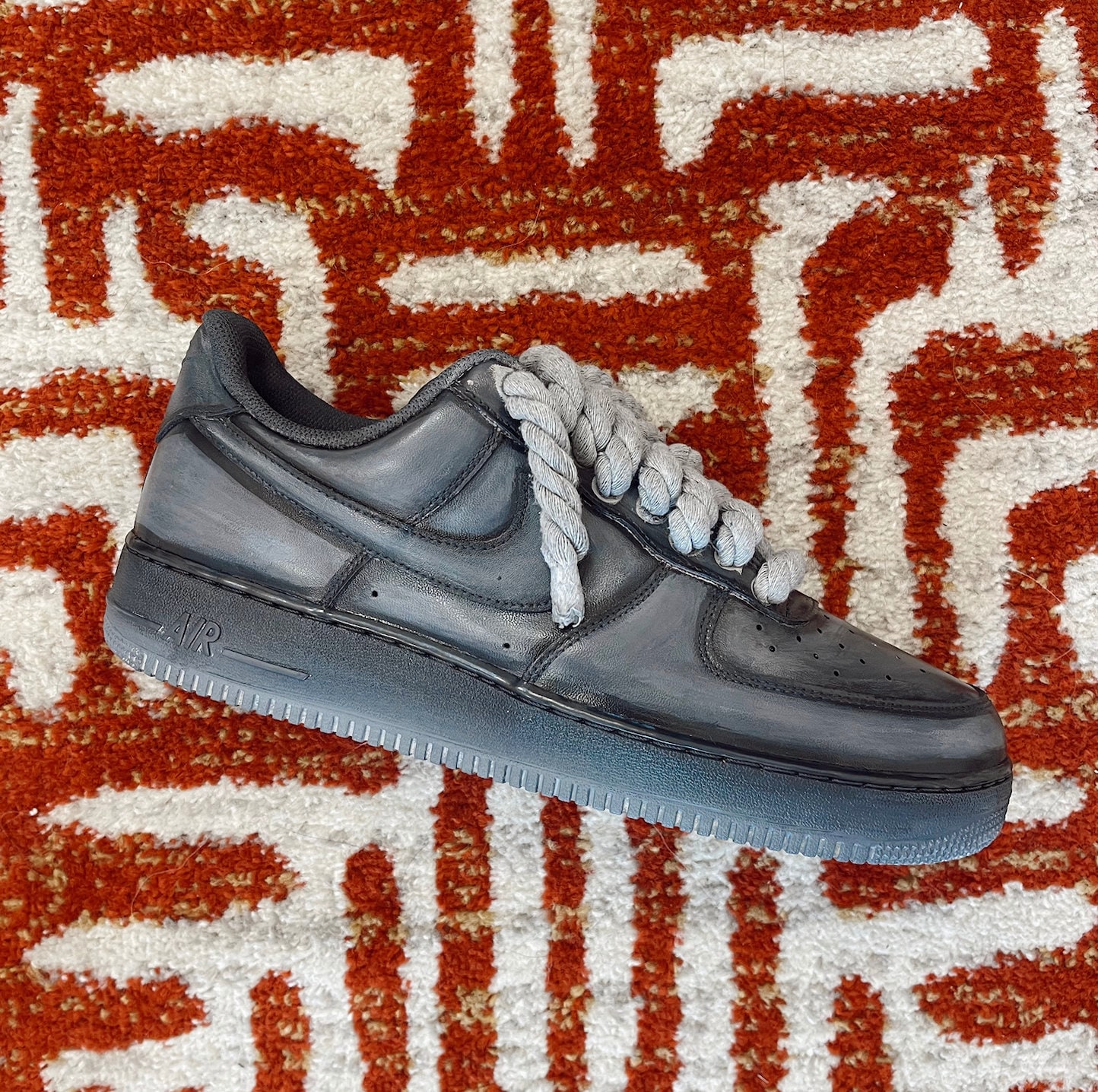 dirty black air force 1