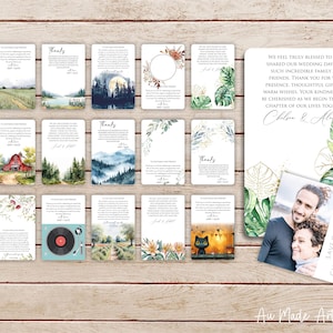 style #1348  Thank you Magnet backing card by Oxee, custom wedding thank you backing cards, printed wedding cards