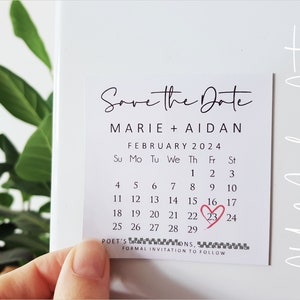 Save the Date Magnet-modern Save the Date Magnet-clear Save the