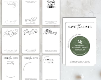 style #1351 Magnet backing card Invitation by Oxee, custom save the date backing cards, printed wedding invites