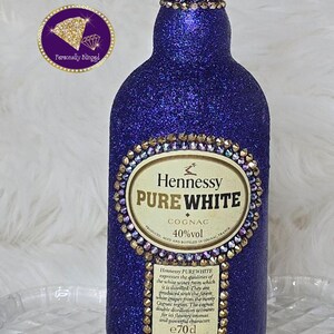 100--Unique Blinged Out 750ml Bottle with Optional Matching Glasses