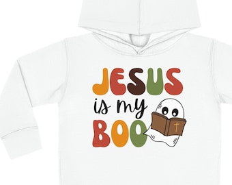 Christian Fall Hoodie for Toddler, Holy Ghost Bible, Boo Ghost Shirt, Halloween Tee, Jesus Toddler Sweatshirt, Gift for Child, Autumn