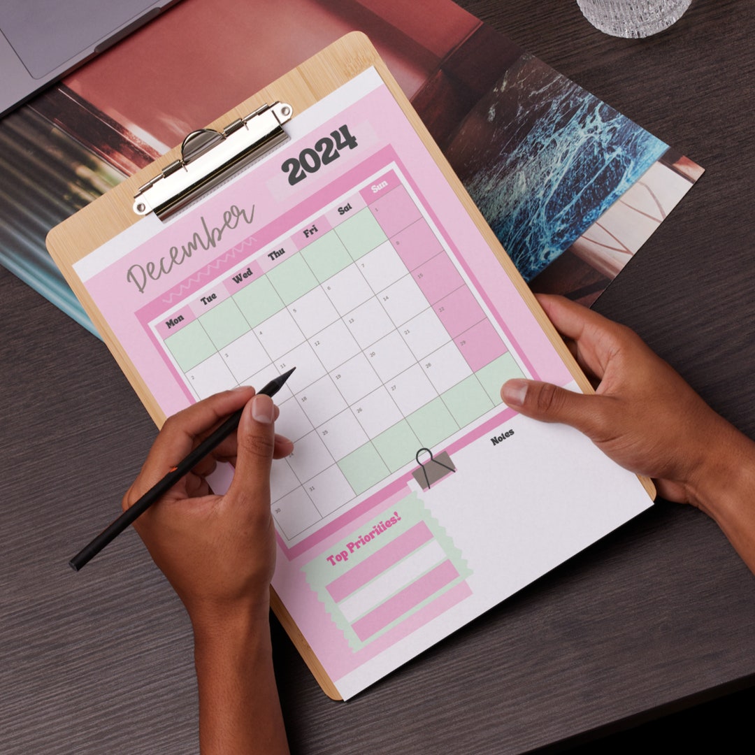 Printable Calendar, Month-at-a-glance, Beauty Consultant, Mary Kay ...