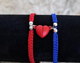 Spiderman Magnetic Heart Matching Bracelets