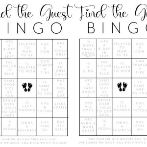 Find the Guest - BIngo