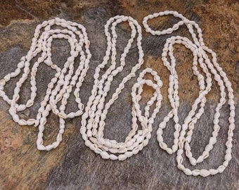 White Nassa Shell Leis (3 Leis Approx. . 25 x 28 Inches)