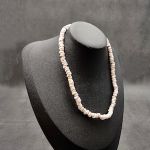 Tiger Puka Seashell Necklace (1 necklace approx. 16 inches x 5+ mm) Beautiful shell necklace neat for beach outfits or a classic gift!