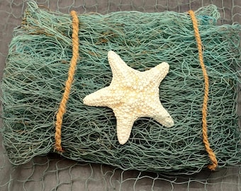 decorative fish net recycled 5 x 7 ft Fishing 5x10 ft,YuanDe 2 Pack Large Beige Picture Net, Wall Photo Hanging Fishnet for Nautical Mermaid Pirate Ocean Themed Hawaii Beach Under The Sea Party Decorations : Sports & Outdoors This package contains one 5x7 foot0 decorative net Green Blue Fishing Net Recycled