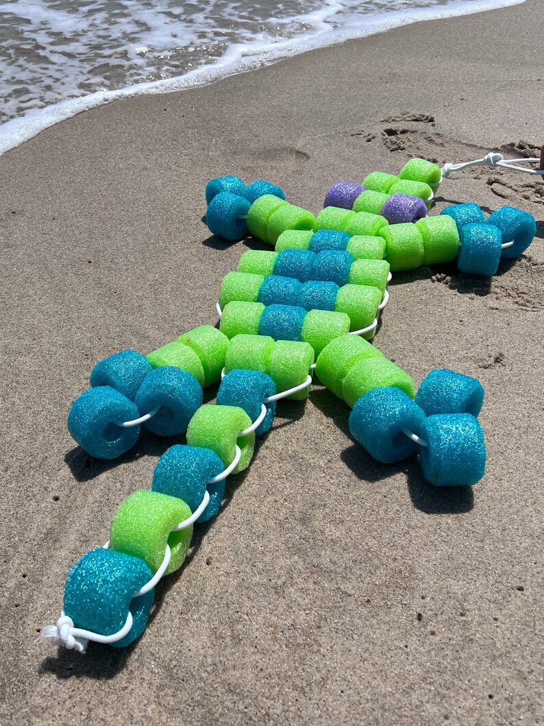3 Ft Beaded Lizard Pool Float DIY Craft Kit Etsy