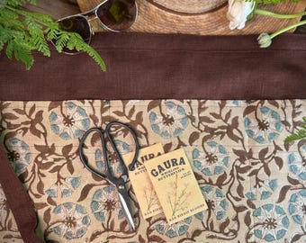 Linen Gardening Half Aprons ~ Barista Cafe Work Aprons ~ Stylish, Durable & Functional