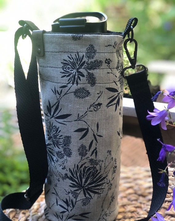 Linen bottle bag sale