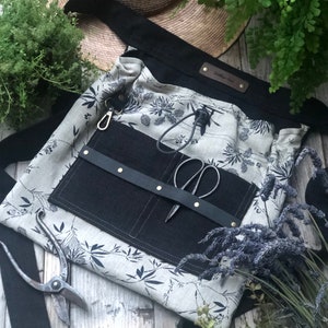 Wildflower Linen ~ Forage apron, garden apron, harvest apron, beach apron