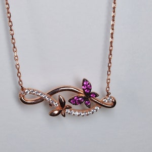 Sterling Silver Butterfly Necklace, Dainty Necklace, Butterfly Choker, Butterfly Pendant, Christmas gift, Everyday Necklace