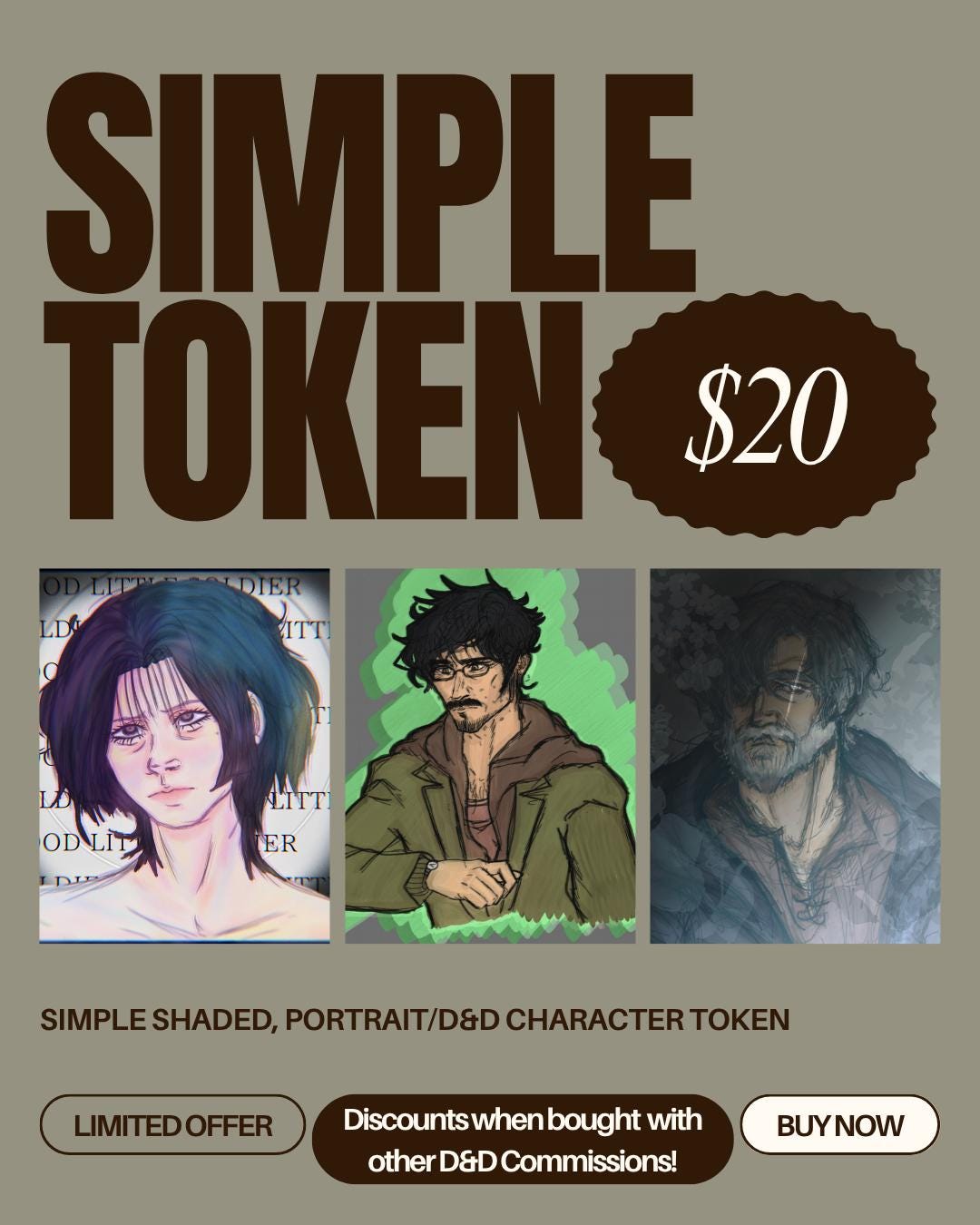Dungeons & Dragons Simple Token - Etsy