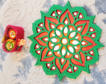 Diwali Tea light holders | Rangoli base | Reusable Rangoli mat | Navratri | Pongal Rangoli | Sankranti kolam mat | Diwali Return Gift