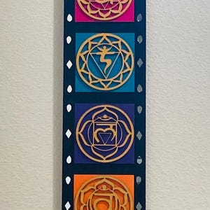 Chakra Wall Decor | Chakra Wall Art | Chakra Wood Art | Chakra Wall Hanging | Chakra Art | Chakra Decoration | Yoga Wall Decor | Meditation