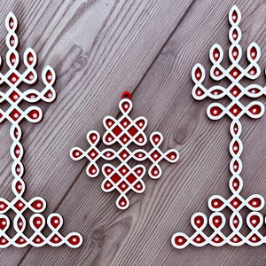 Wooden Kolam cutouts | Kolam cutouts | Diya cutout | Wooden muggu cutout | Kolam hanging | Hanging kolam | Navratri decor | Festive decor