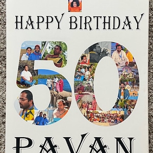 Photo collage birthday gift | photo collage | Milestone birthday gift | 40th Birthday present | Milestone Anniversary present | Photo colage
