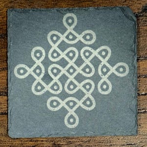 Stone Kolam Coasters / Muggu Coasters / Rangoli Coasters / Festival Gifts / Indian Traditional Gifts / Pooja Return Gift / Navratri / Diwali