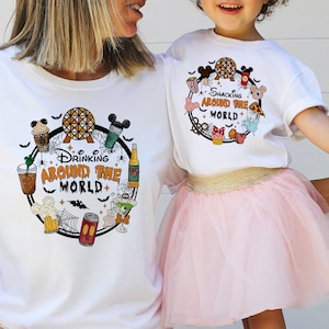 Disney Halloween Shirts, Matching Disney Halloween Shirts, Disney Drinks, Disney Snacks, Disney Halloween Snacks and Drinks WD19