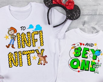 To infinity and beyond shirts, Friend in me, Toy Story Shirts, Buzz and Woody matching Shirts, Andy Shirt, Disney Pixar shirt WD32