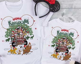 Disney Animal Kingdom Christmas Shirts, Cute Animal Kingdom Shirts, Disney Safari Shirt, Disney Matching Shirts for kids and adults WD38