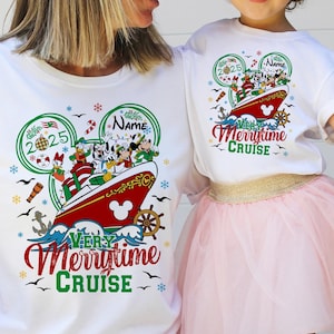 Camiseta Disney Christmas Cruise, Camiseta Disney Merry Christmas, Camiseta Disney Christmas Cruise, Camisetas personalizadas Disney, Camisetas Disney a juego W45