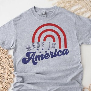 Made in America, Unisex T-Shirt for Adults and Kids, 4th of July Shirt, Patriotic ShirtA1