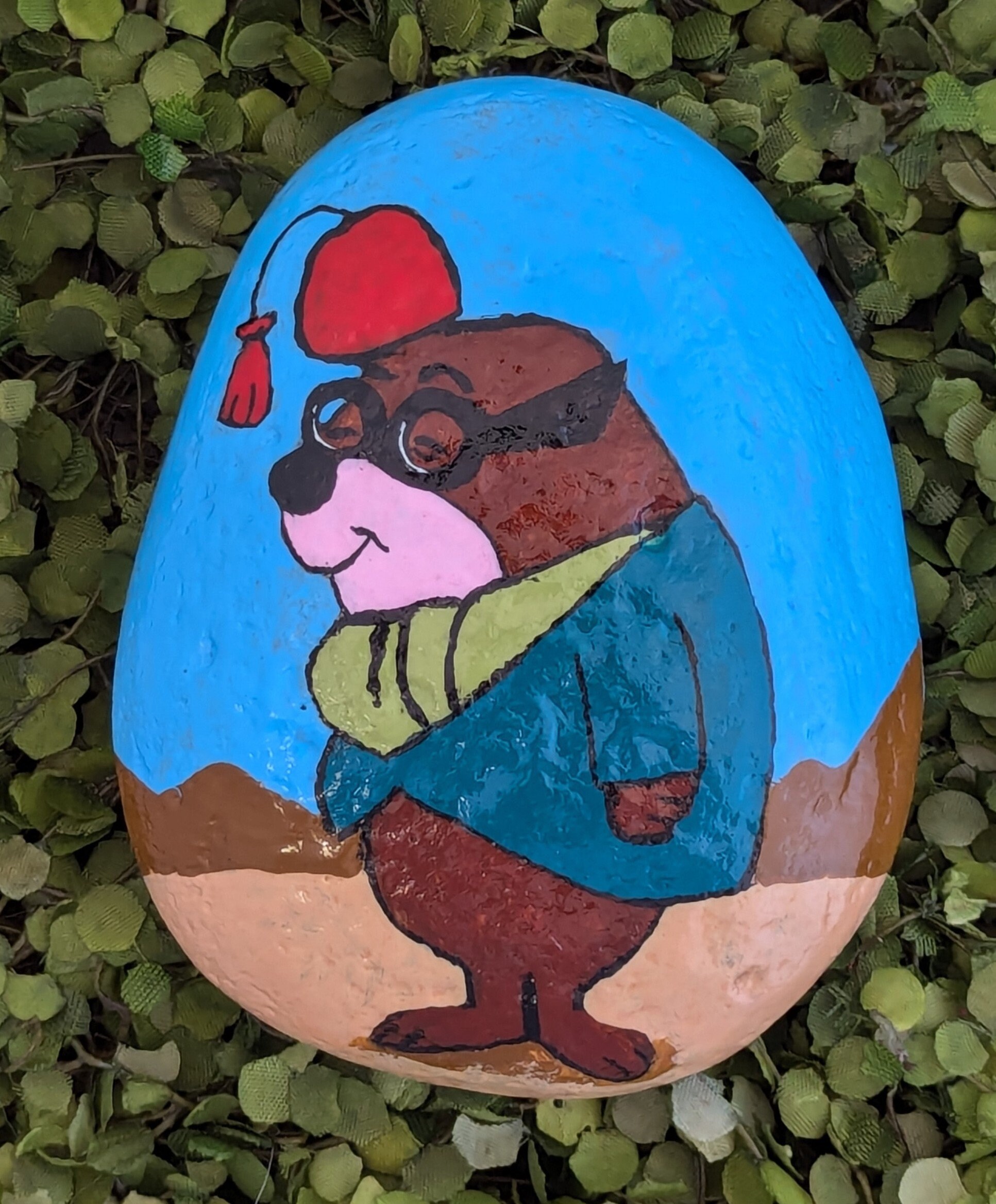 Molerock Moroccan Mole Painted River Rock - Etsy