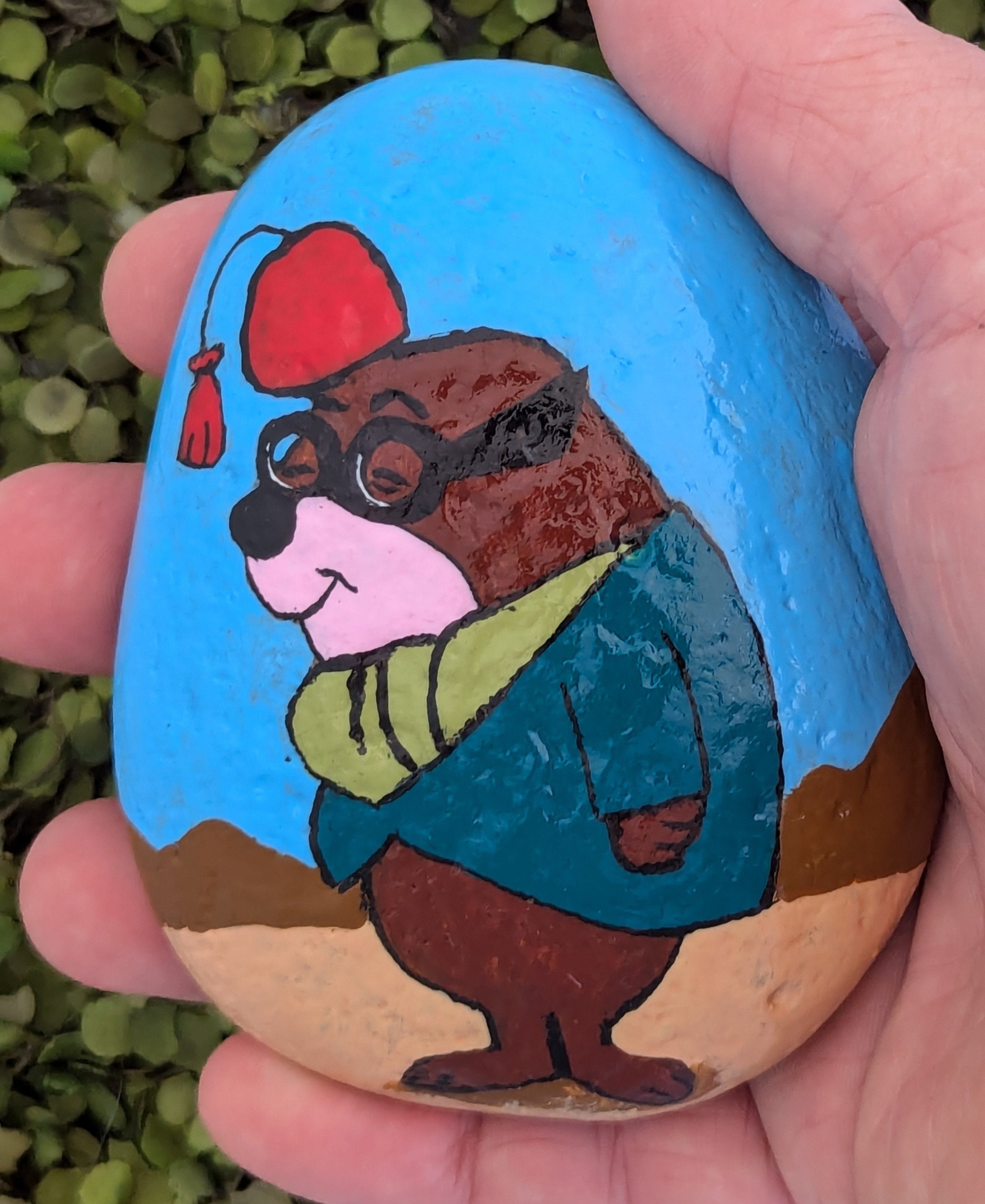 Molerock Moroccan Mole Painted River Rock - Etsy