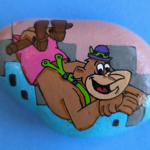 Magilla Gorilla painted river rock