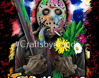 TWO - Jason Voorhees- PNG Digital Download Halloween Friday the 13th