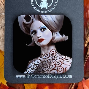 Mars Attacks Martian Madame Magnet - Tim Burton Inspired