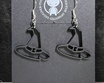 Black Witches Hat Earrings! - FREE SHIPPING - Show them who you are with these cute witch hat earrings!