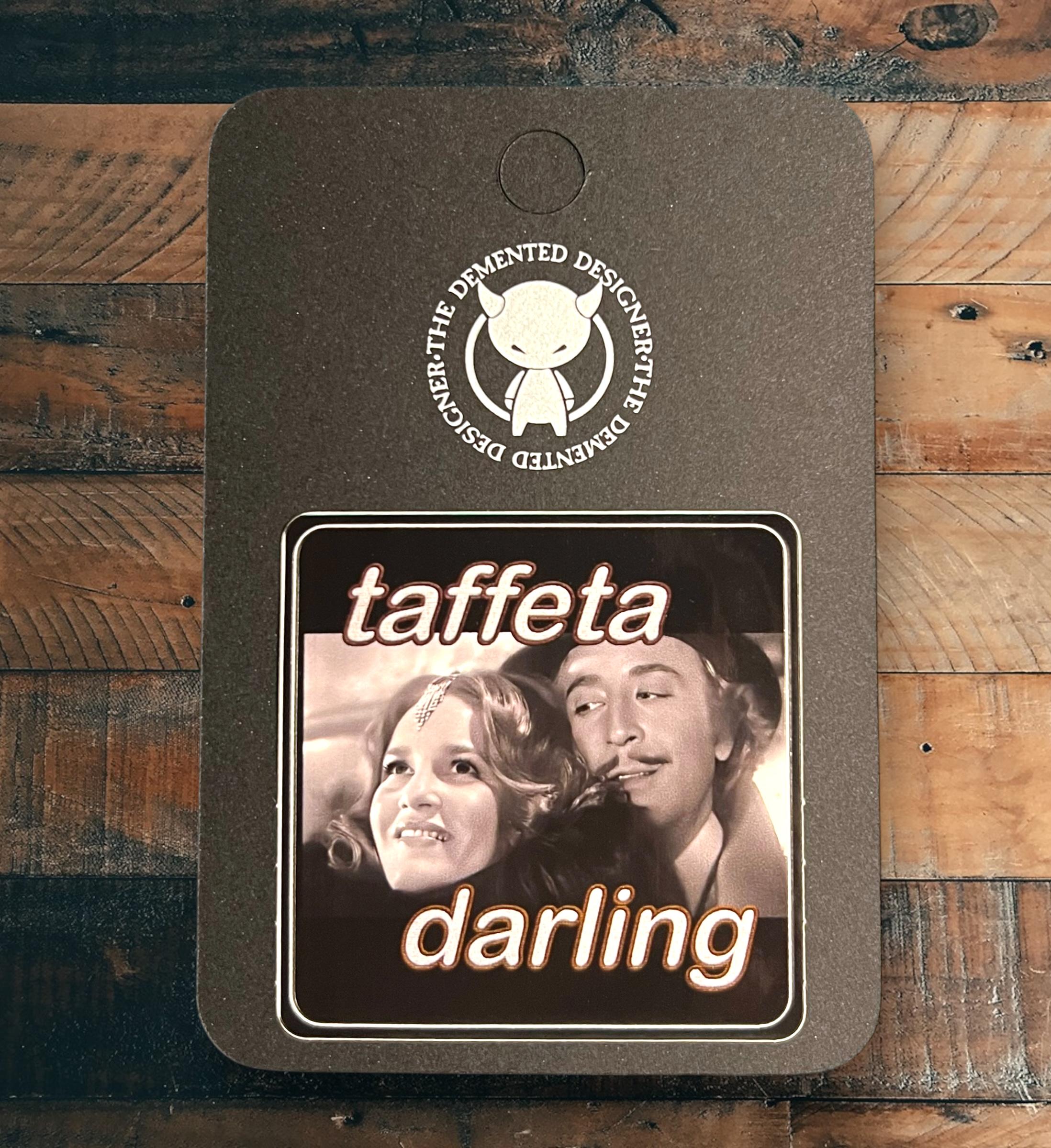 Taffeta Darling - rounded square sticker. Madeline Kahn in iconic role in Young Frankenstein. - Thumbnail 4