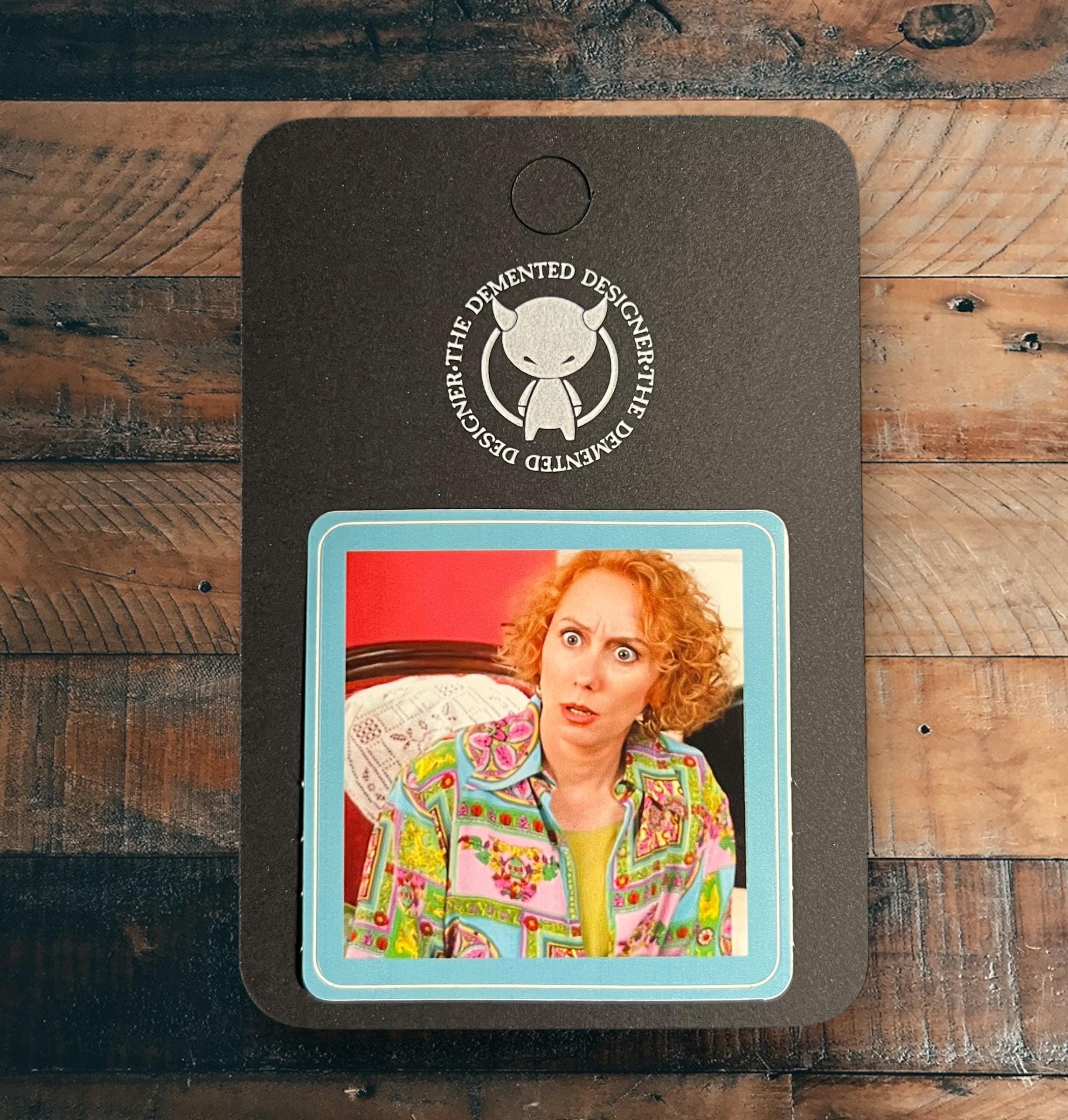Dotties Reaction to Beverly. Pussywillows Dottie- rounded square sticker. Mink Stole in Serial Mom, a John Waters classic.  - Thumbnail 3
