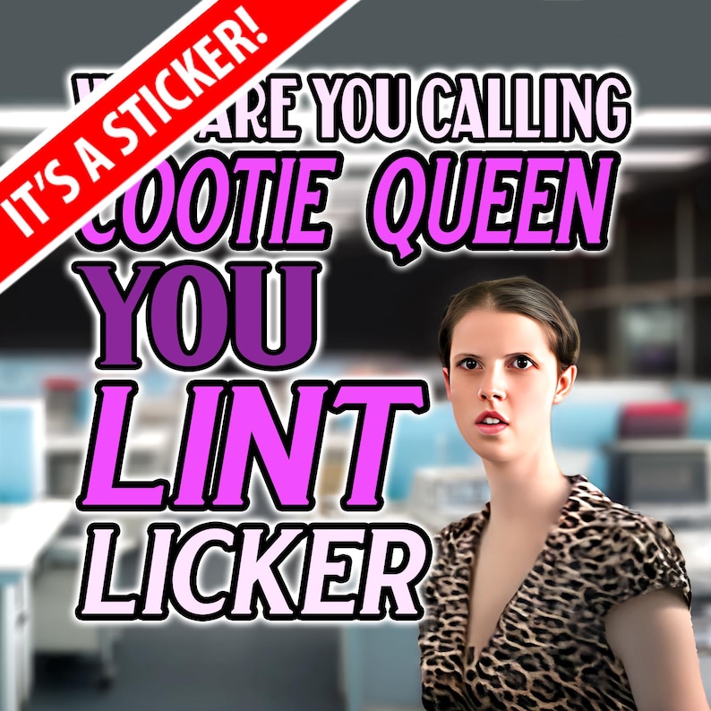 Orbitz Gum Commercial Sticker: Cootie Queen vs Lint Licker image 1