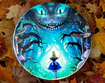Alice In Wonderland Inspired Ceramic Coaster