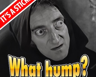 Young Frankenstein Igor Sticker - "What Hump?" Marty Feldman
