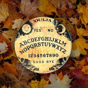 Oujia Board Inspired Ceramic Coaster