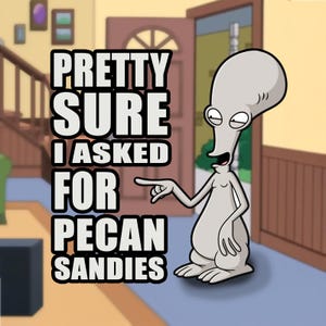 NEW VERSION!  Roger 'Pecan Sandies' Magnet - American Dad Family Guy Cross-over