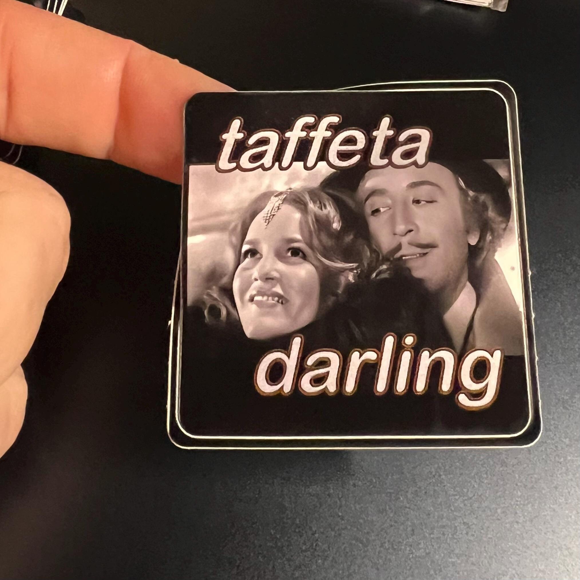 Taffeta Darling - rounded square sticker. Madeline Kahn in iconic role in Young Frankenstein. - Thumbnail 2