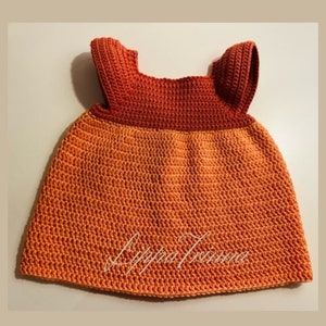 Dress crochet pattern for Gloria doll .Robe pour la poupée Gloria.