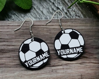 Soccer Earrings , soccer ball earrings, soccer earrings for women, soccer gift for girls, soccer mom gift, sports earrings, soccer gifts