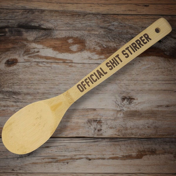 Official Shit Stirrer spoon, office gifts, gag gift, prank gift, funny gifts for friends, joke gifts, funny personalized spoon, shit stirrer