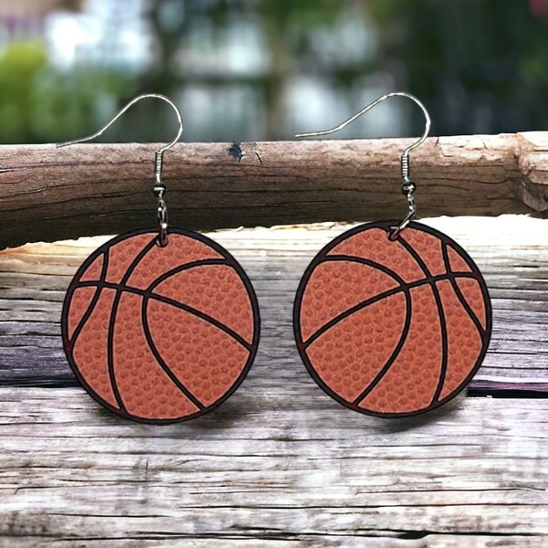 Basketball earrings, basketball jewelry, gift for basketball player, sports gift, sports earrings, gift for basketball mom,